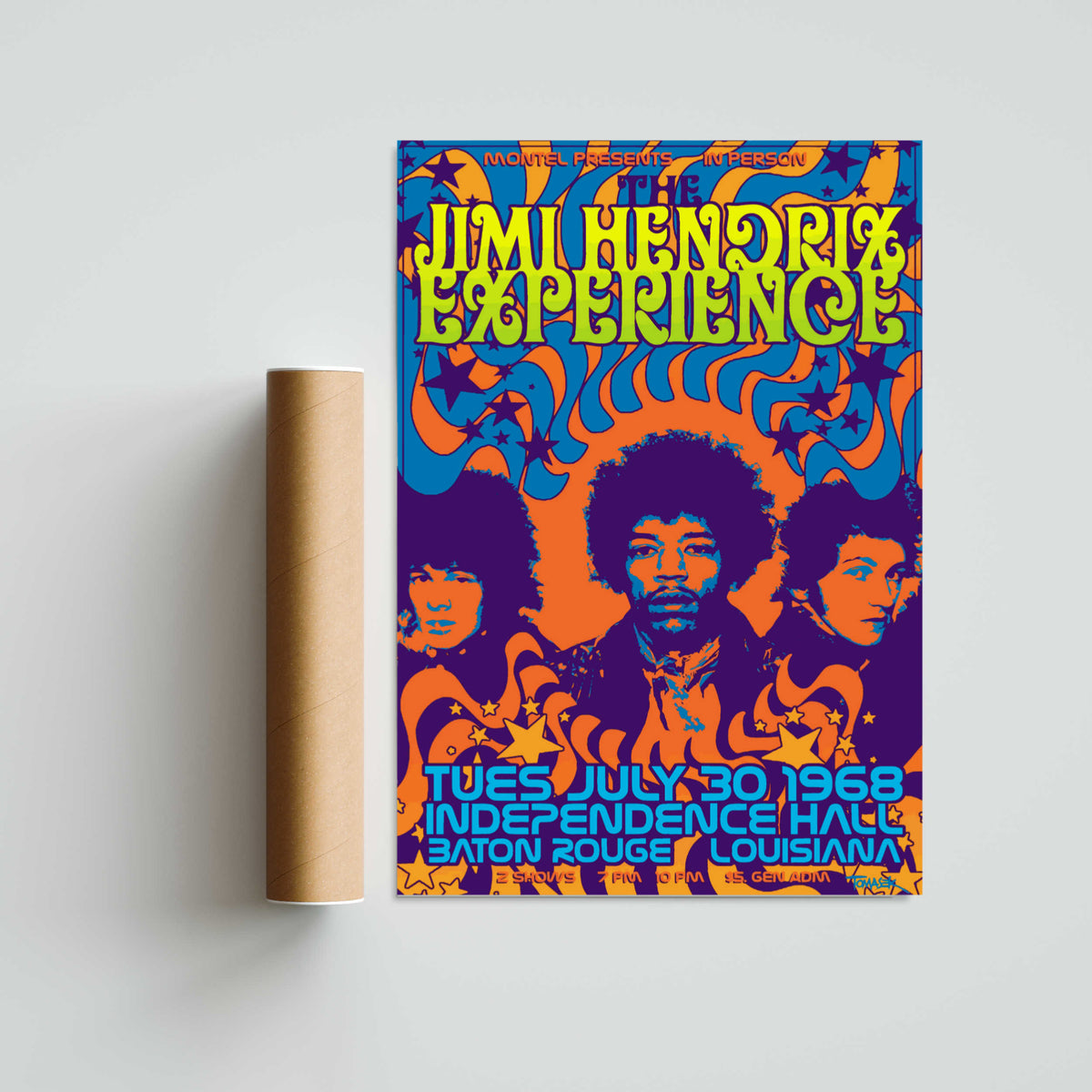 Jimi Hendrix Experience Paper Poster