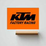 KTM Factory Racing Paper Poster