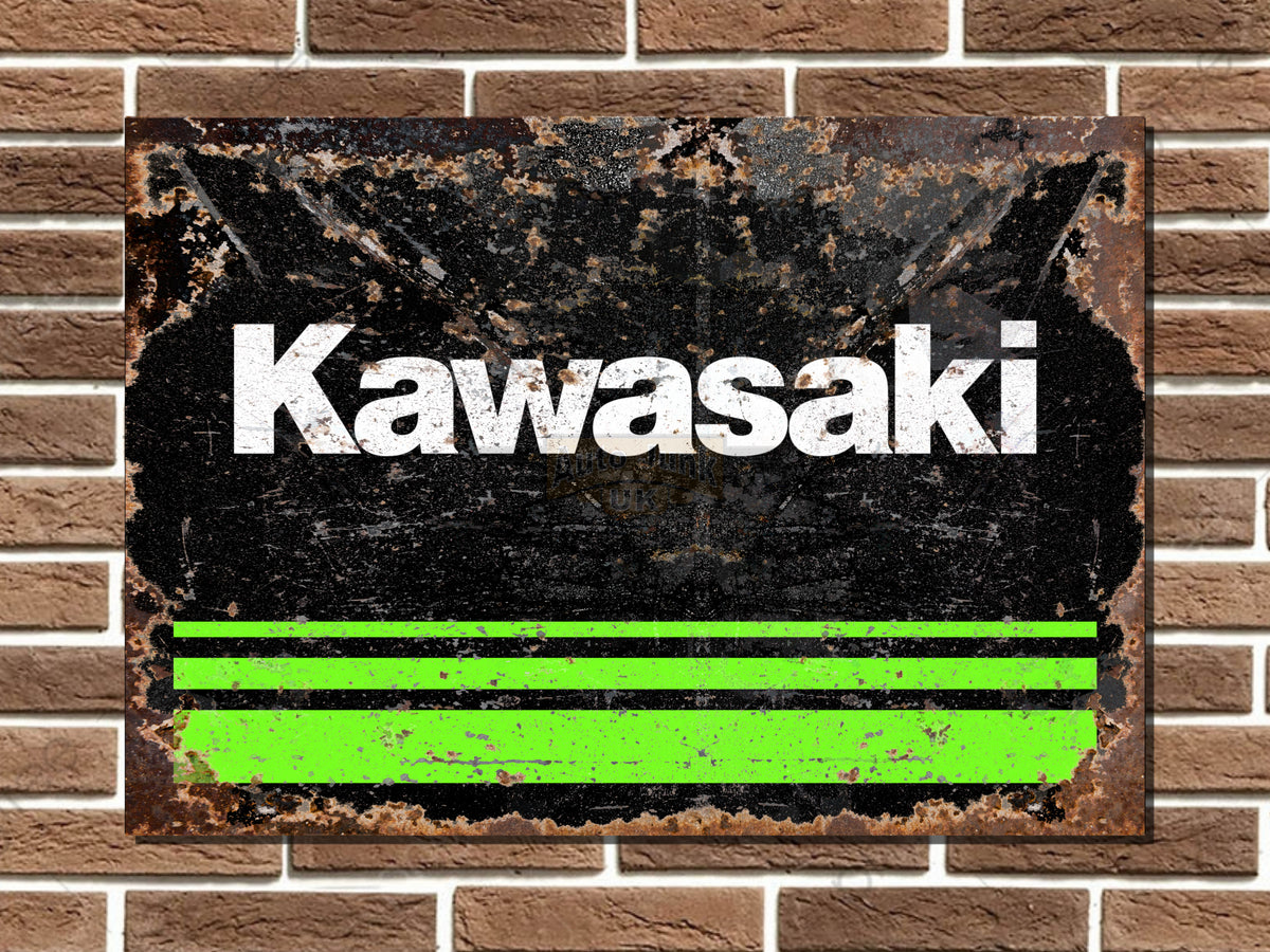 Kawasaki Metal Sign