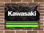 Kawasaki Metal Sign
