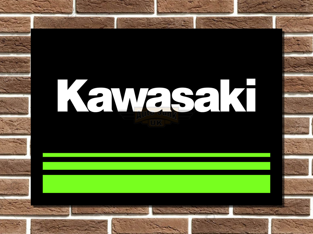 Kawasaki Metal Sign