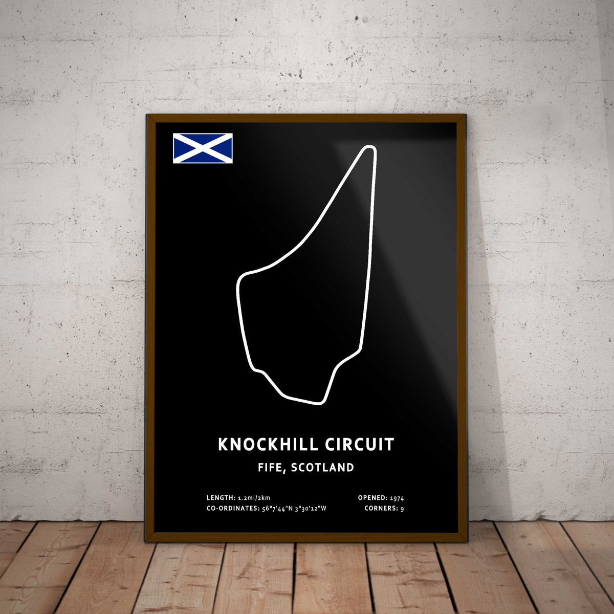 Knockhill Circuit Paper Poster