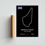 Knockhill Circuit Paper Poster