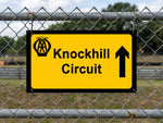 Knockhill Circuit AA Direction Street Sign