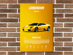 Lamborghini Murcielago Metal Poster Print