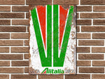 Lancia Stratos Alitalia Rally Livery Metal Sign