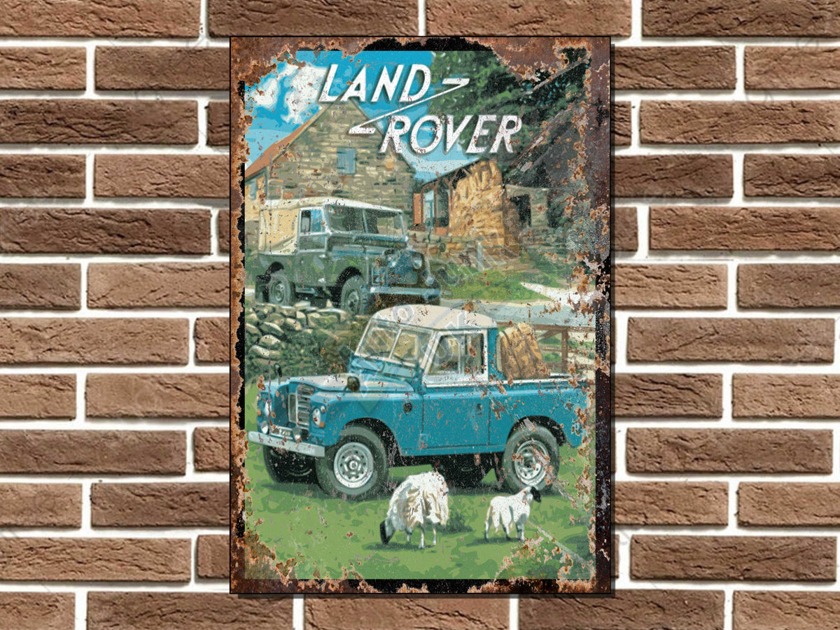 Land Rover Metal Sign