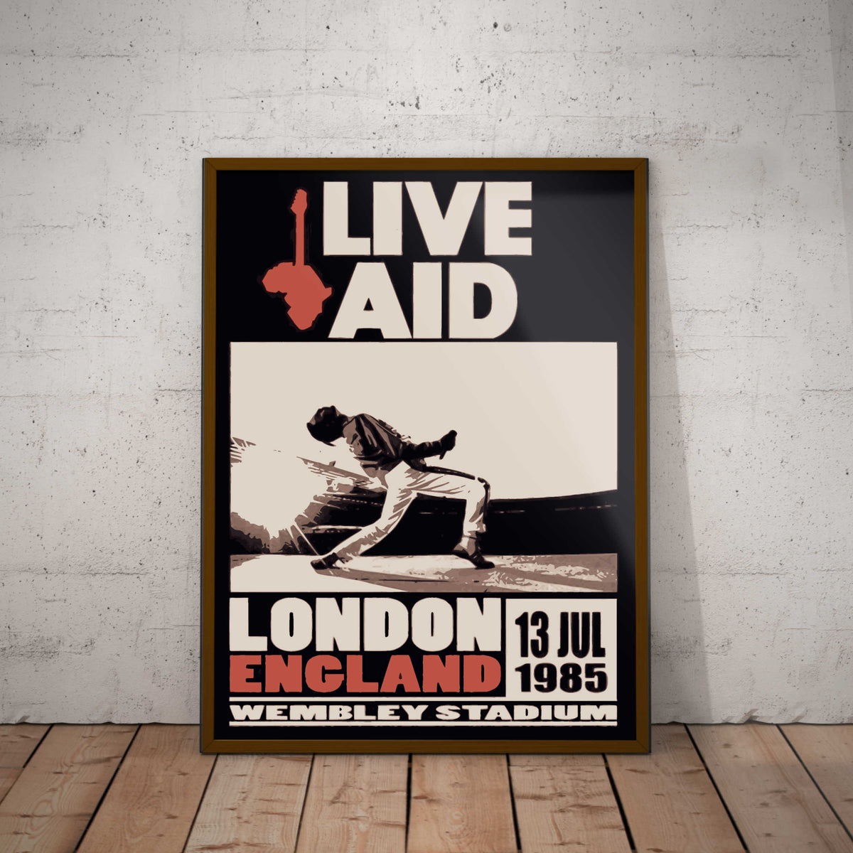 Live Aid London Paper Poster
