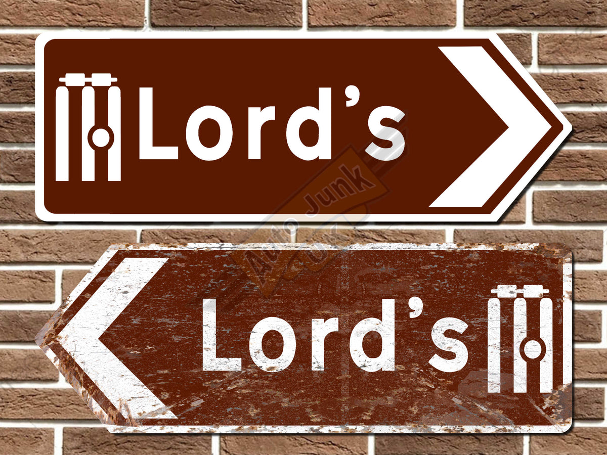 Lord's Cricket Ground Metal Road Sign