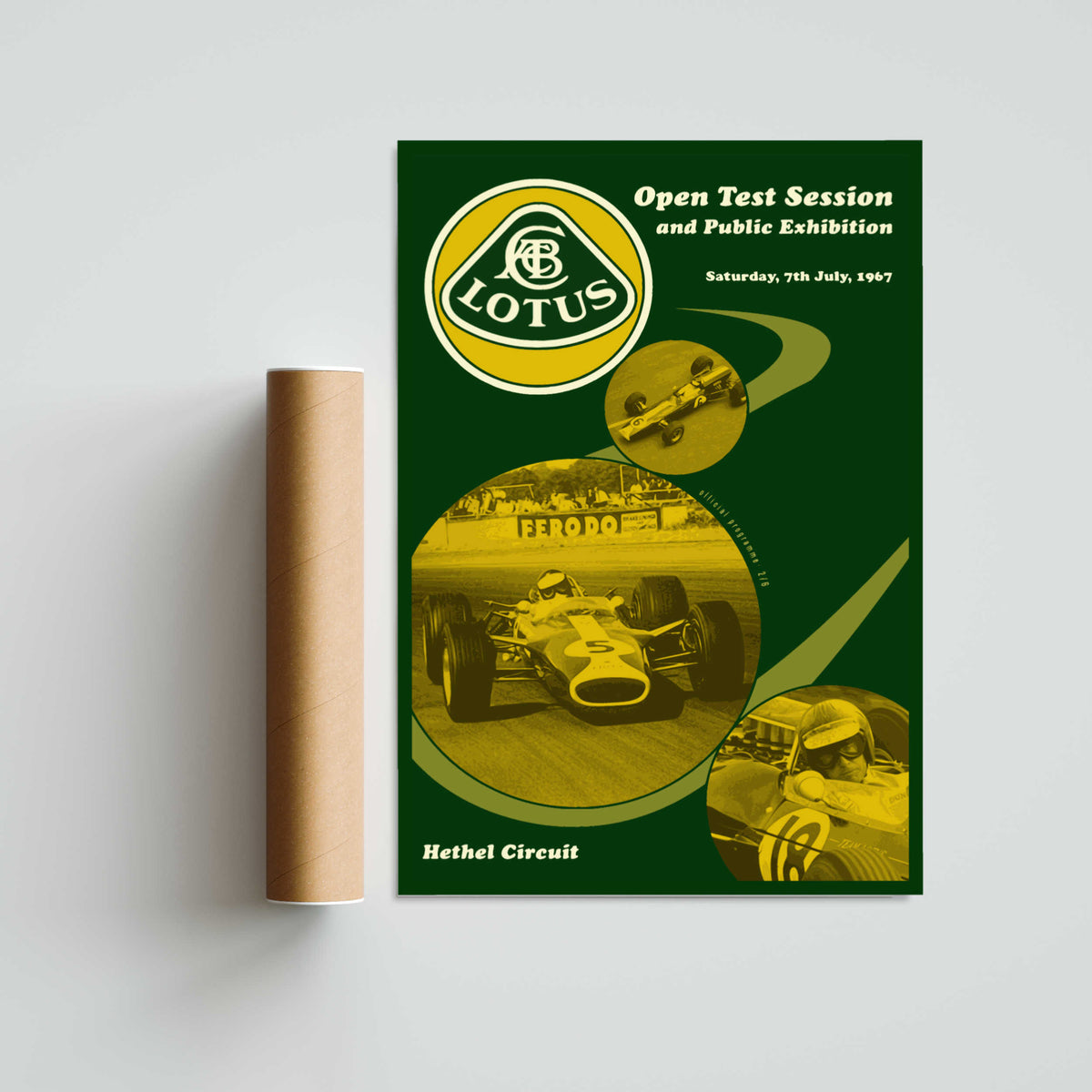 Lotus Hethel Circuit Paper Poster