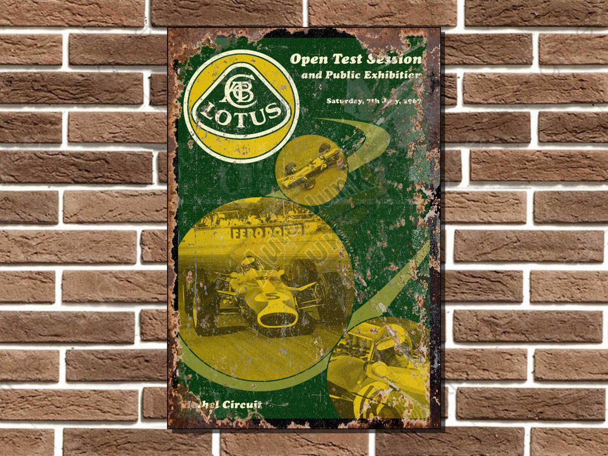 Lotus Hethel Circuit Metal Sign