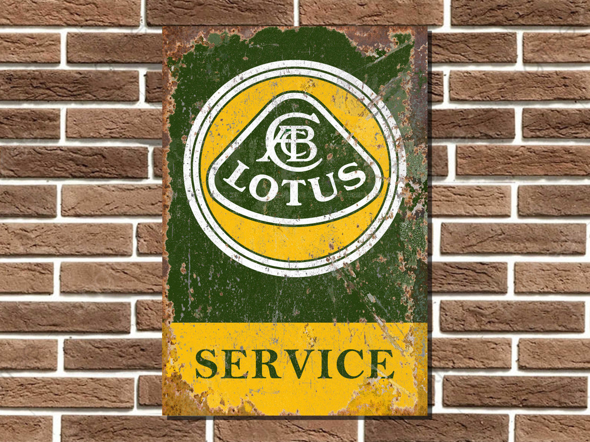Lotus Service Metal Sign