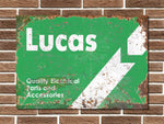 Lucas Parts and Accessories Metal Sign