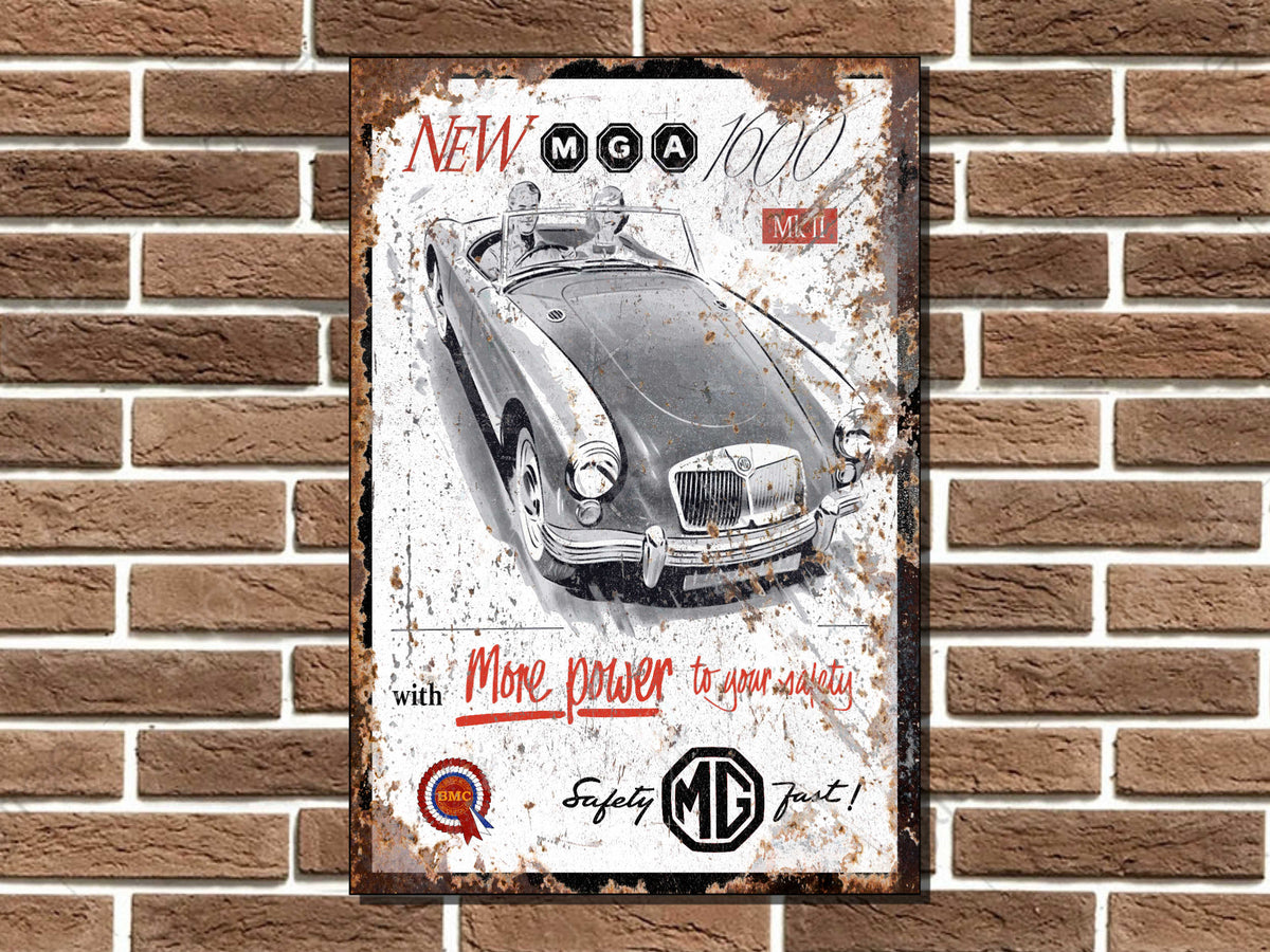 MGA 1600 MKII Metal Sign