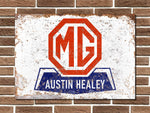 MG Austin Healey Metal Sign