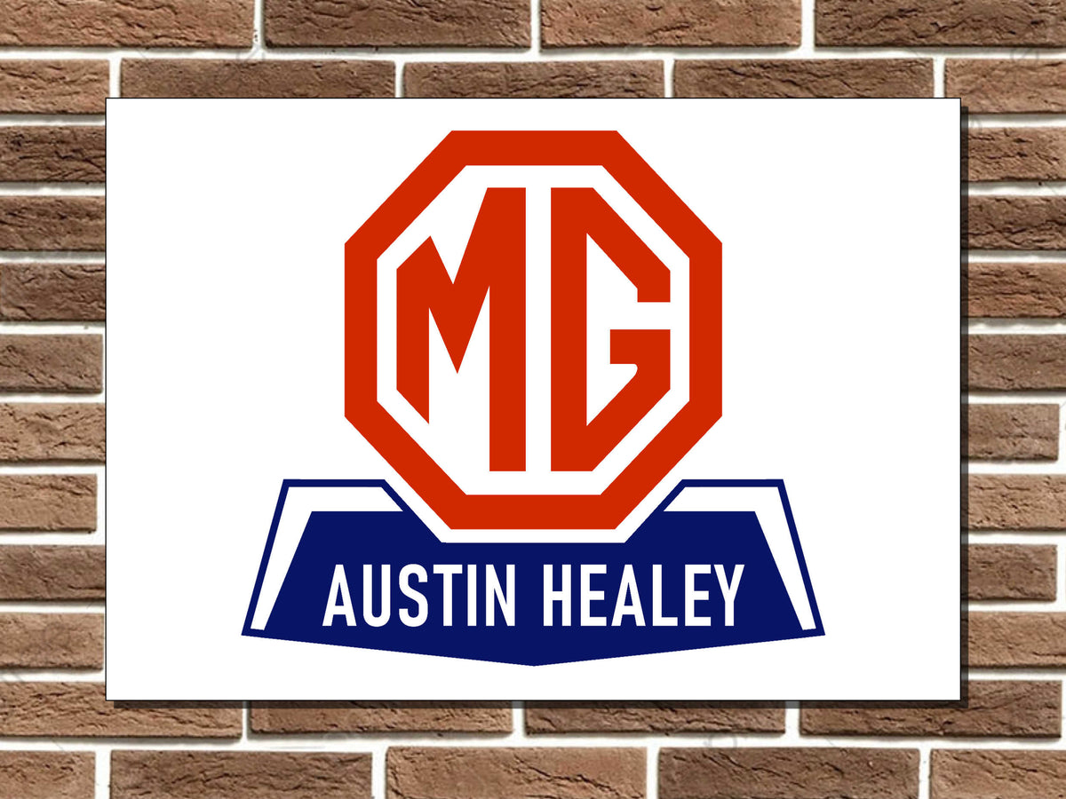MG Austin Healey Metal Sign