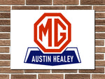 MG Austin Healey Metal Sign