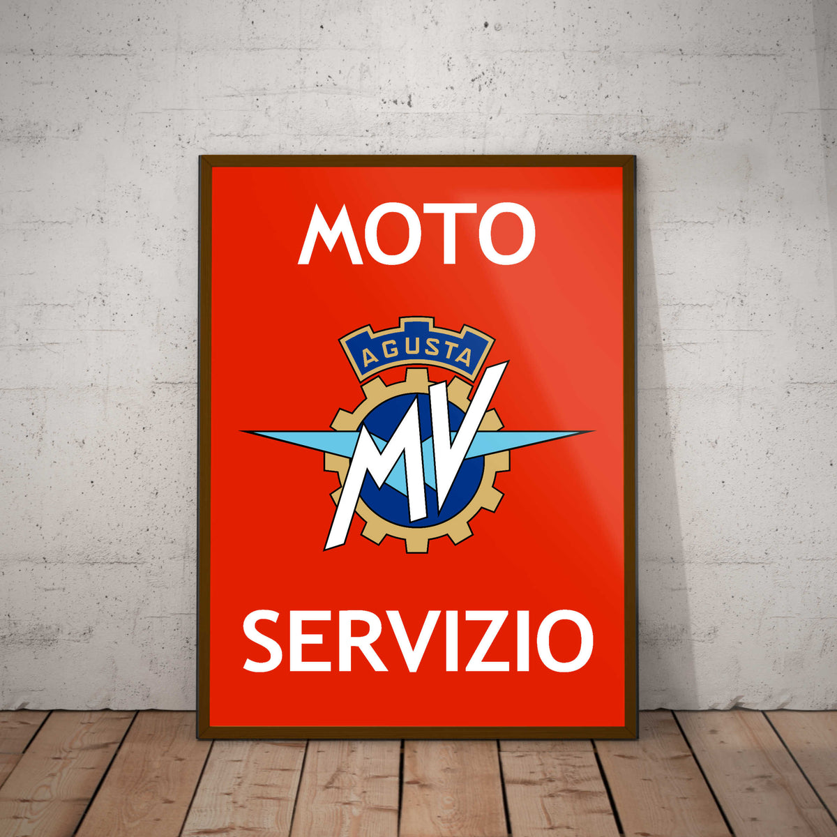 MV Agusta Servizio Paper Poster