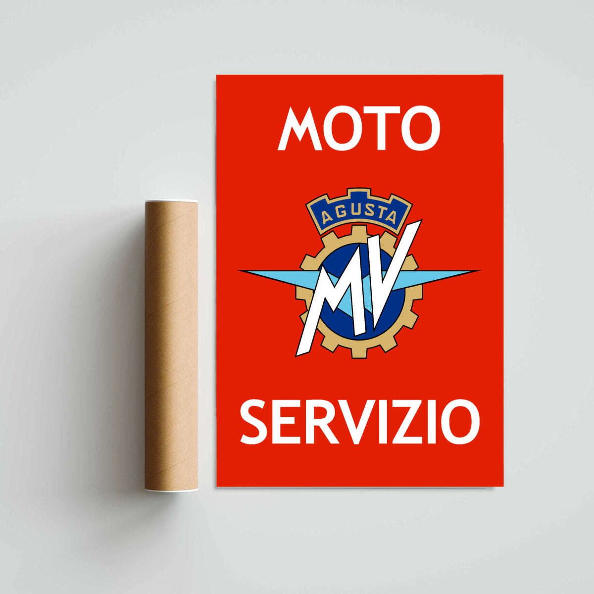 MV Agusta Servizio Paper Poster