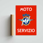 MV Agusta Servizio Paper Poster