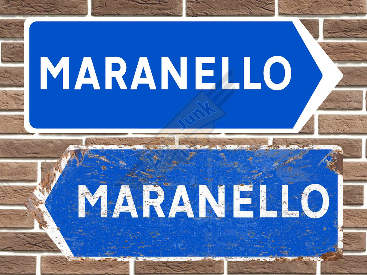 Maranello Metal Road Sign *CLEARANCE ITEM*
