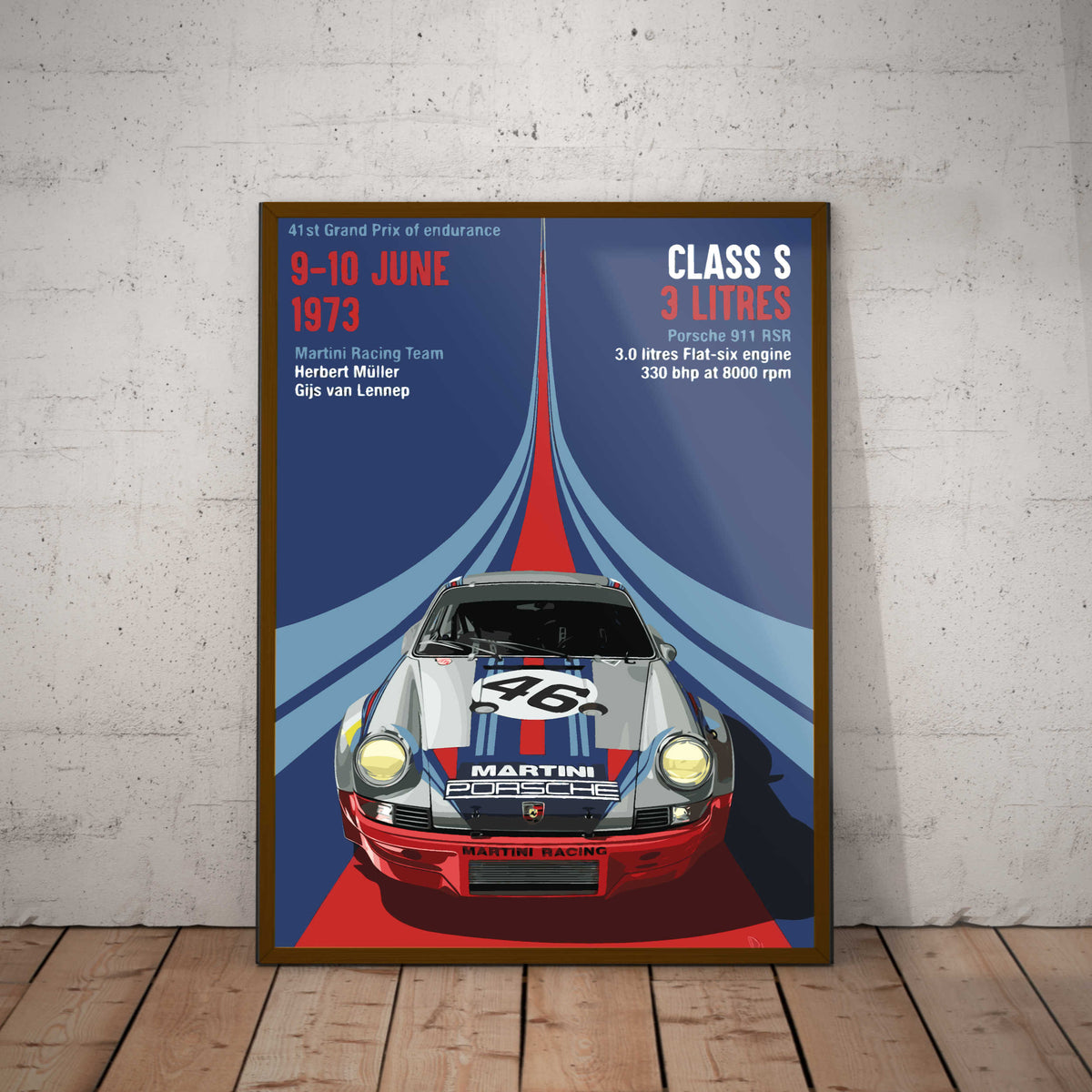 Martini 911 RSR Paper Poster