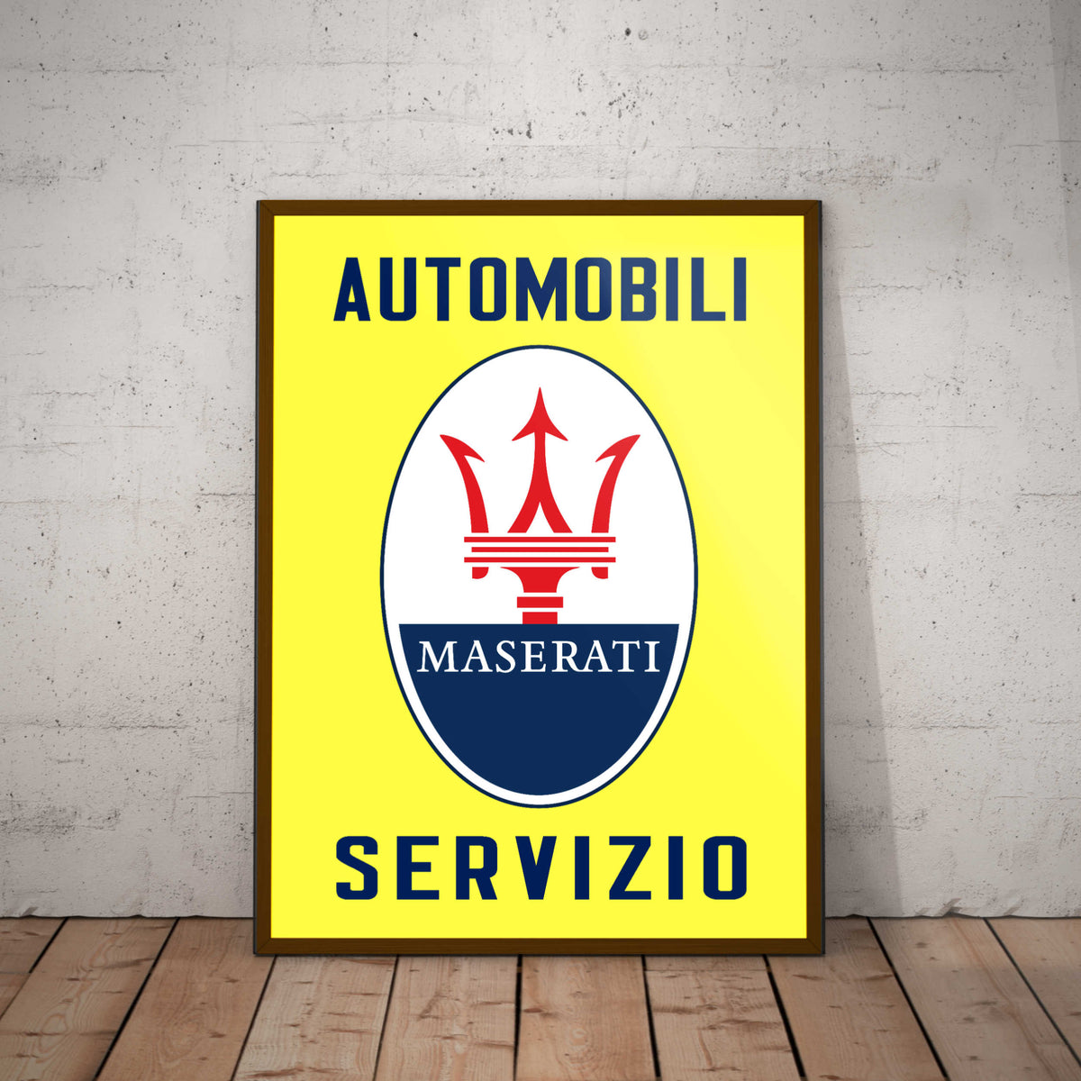 Maserati Servizio Paper Poster