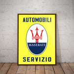 Maserati Servizio Paper Poster
