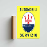 Maserati Servizio Paper Poster