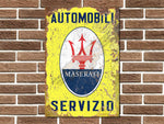Maserati Automobili Servizio Metal Sign