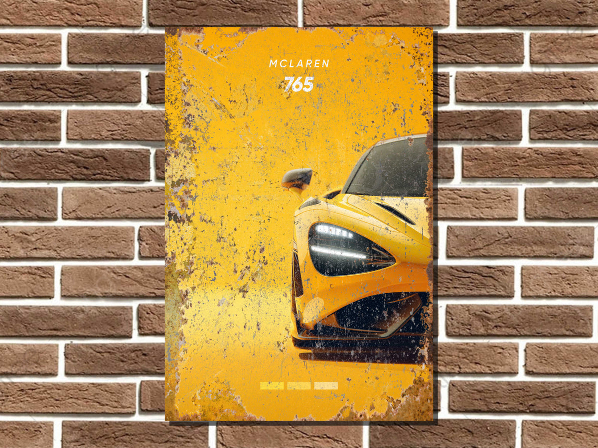 McLaren 765 Metal Poster Print