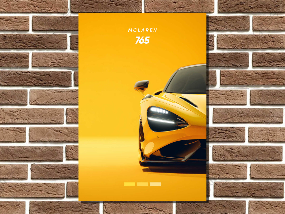 McLaren 765 Metal Poster Print