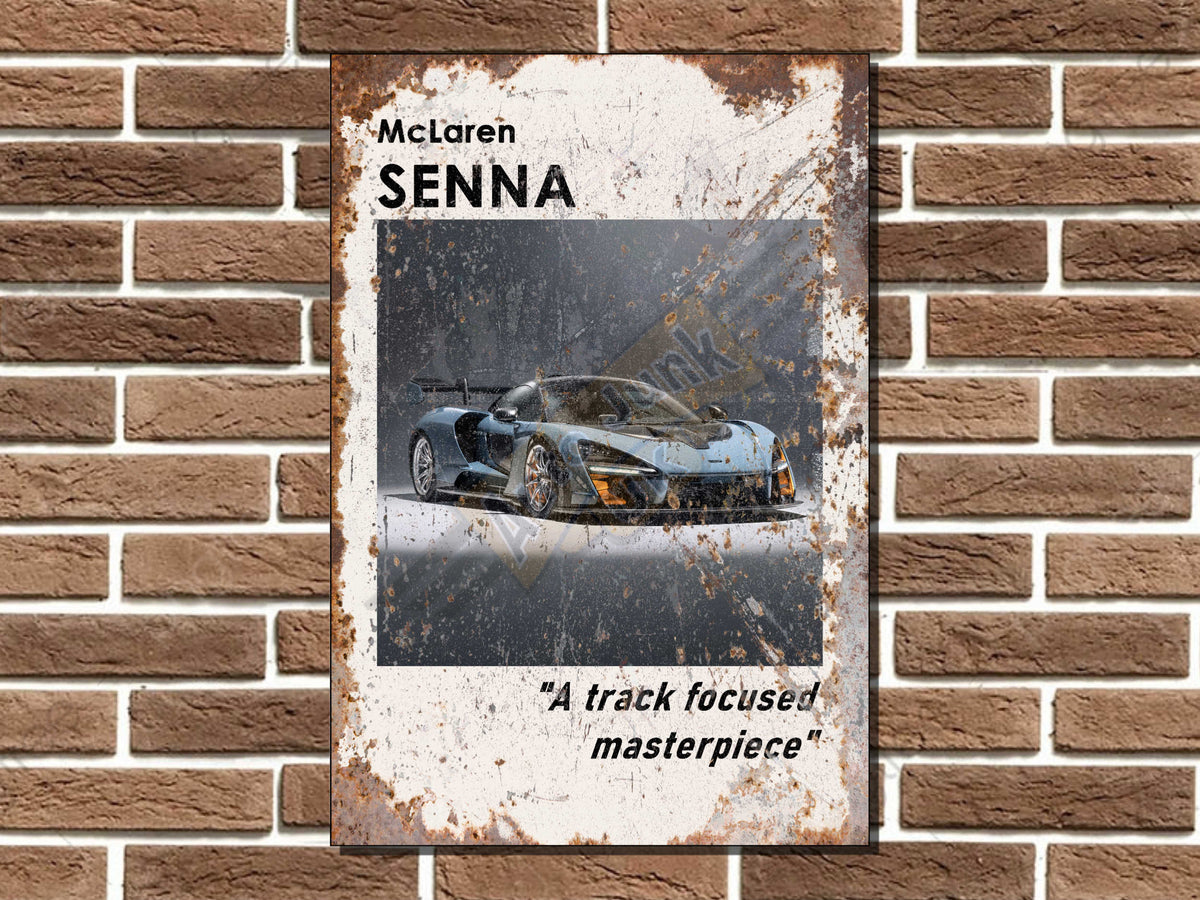 McLaren Senna Metal Sign