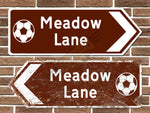 Meadow Lane Football Ground Metal Road Sign