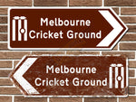 Melbourne Cricket Ground Metal Road Sign