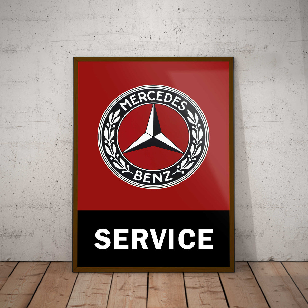 Mercedes Service Paper Poster