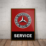 Mercedes Service Paper Poster