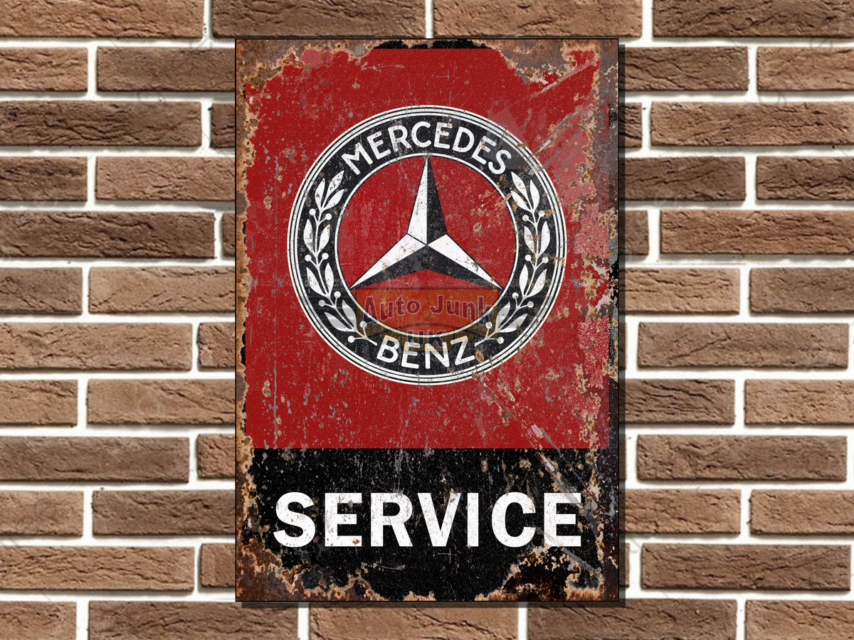 Mercedes-Benz Service Metal Sign