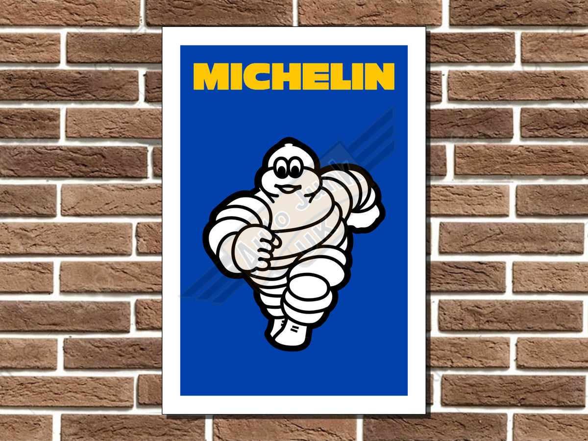Michelin Man Metal Sign
