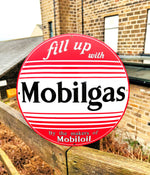 Mobilgas by Mobiloil Enamel Sign