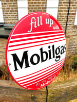Mobilgas by Mobiloil Enamel Sign