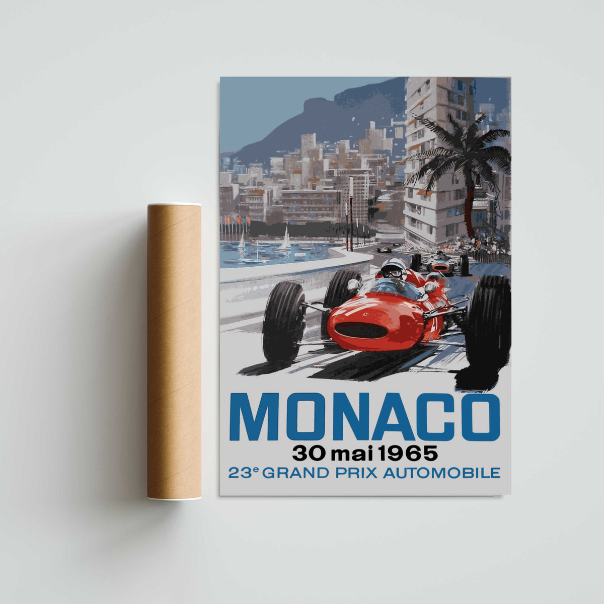 Monaco Grand Prix 1965 Paper Poster