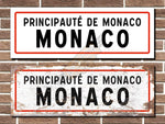 Monaco Street Sign