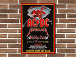 Monsters of Rock Metal Poster Sign