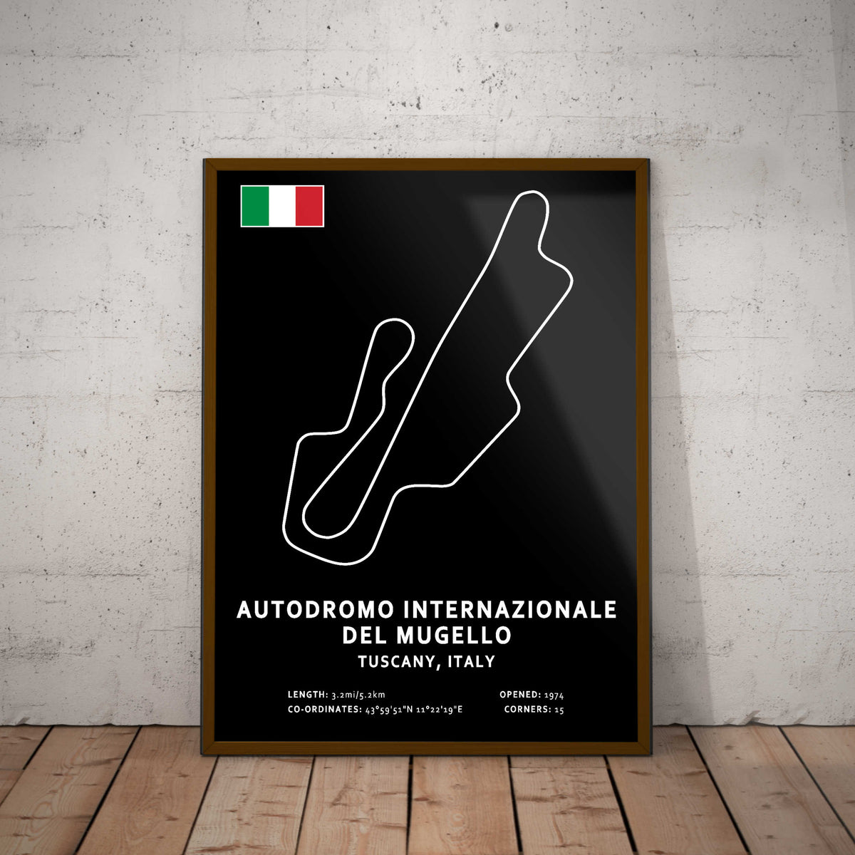 Mugello Circuit Paper Poster