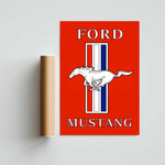 Ford Mustang Paper Poster