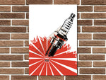 NGK Spark Plugs Metal Sign