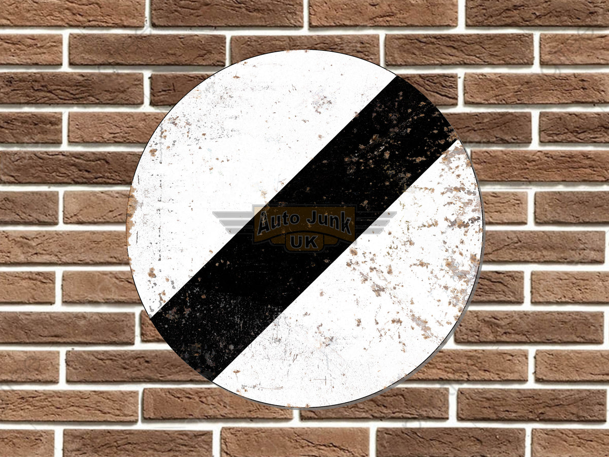 National Speed Limit Road Sign