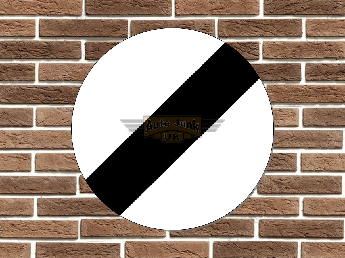 National Speed Limit Road Sign