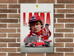 Niki Lauda World Champion Metal Sign